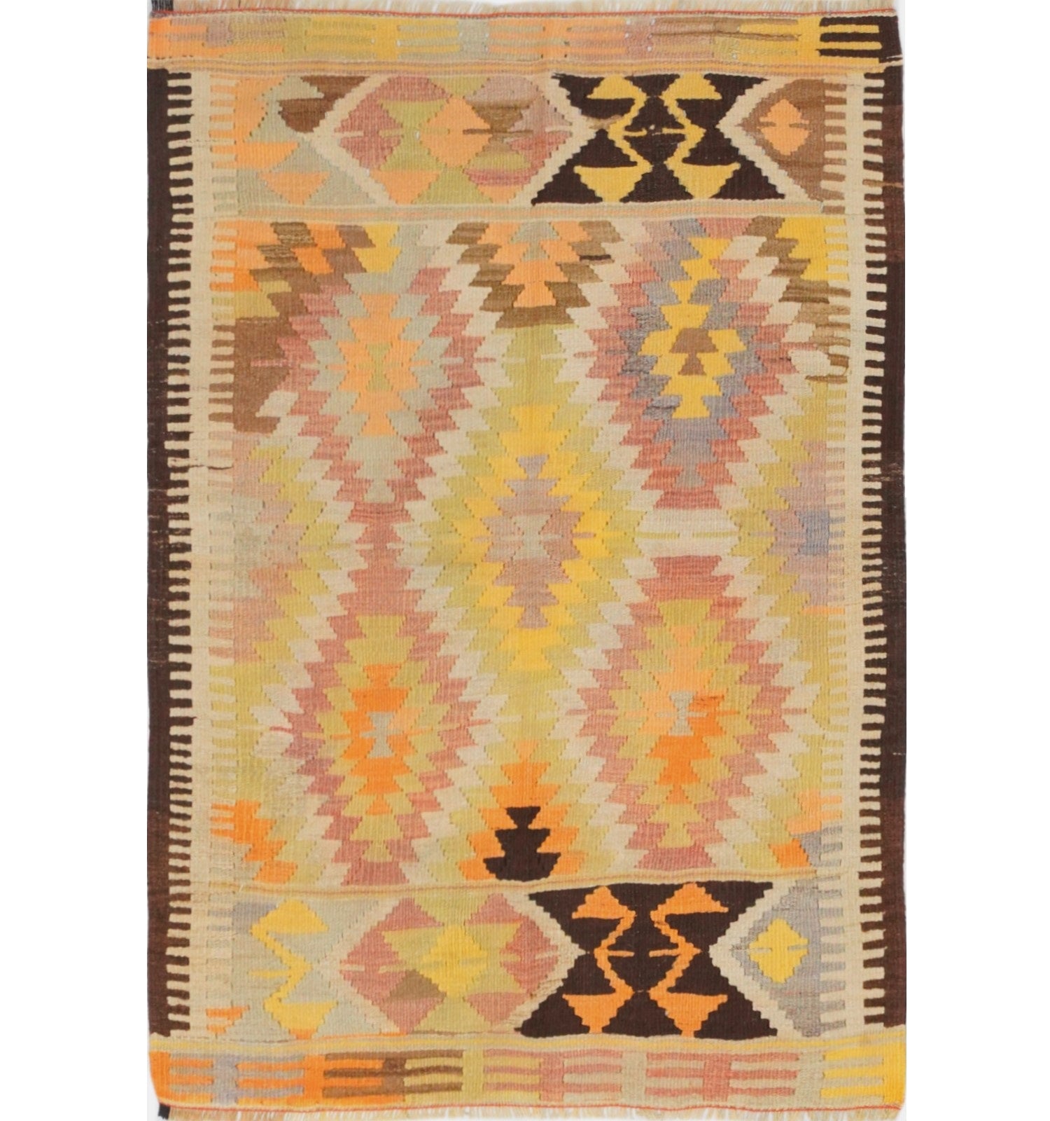 Kilim Barak 156 x 107 cm – Tapis turc en laine tissé main, provenance Barak