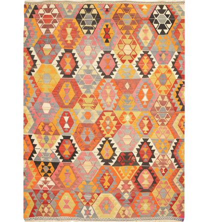 Kilim Barak 228 x 174 cm – Tapis turc en laine tissé main, provenance Barak