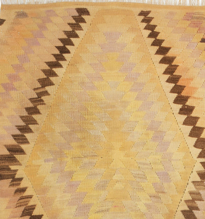 Détail du tissage en laine du kilim Barak tissé à la main (provenance Barak)