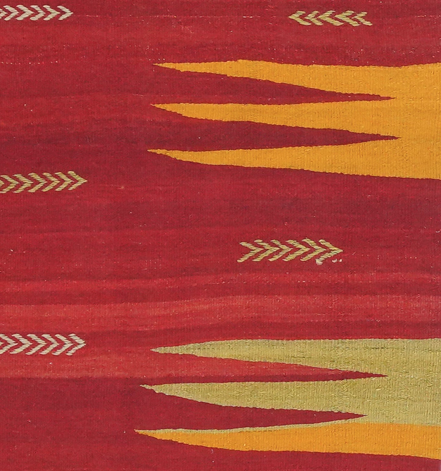 Détail du tissage en laine du kilim Bodrum tissé à la main (provenance Bodrum)