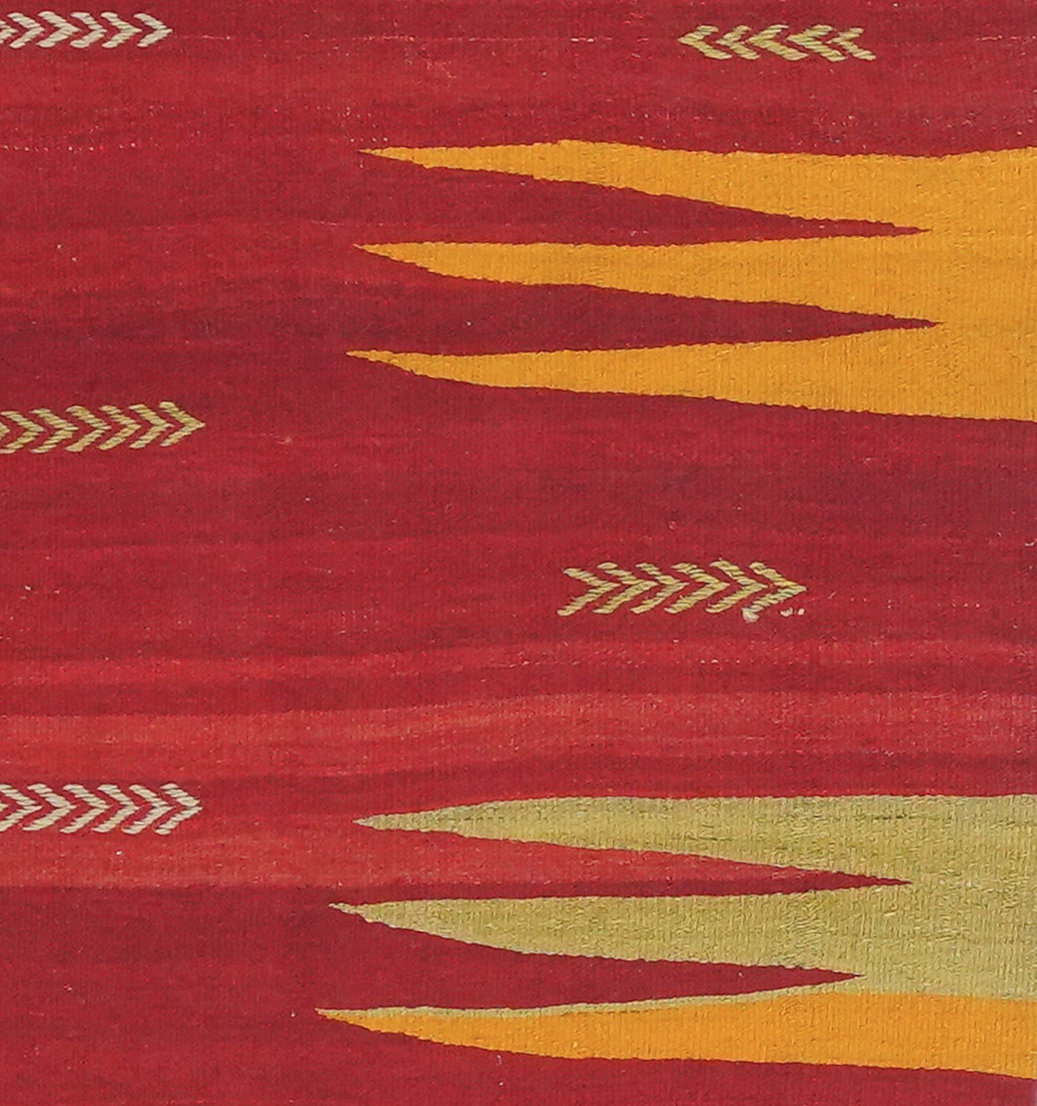 Détail du tissage en laine du kilim Bodrum tissé à la main (provenance Bodrum)
