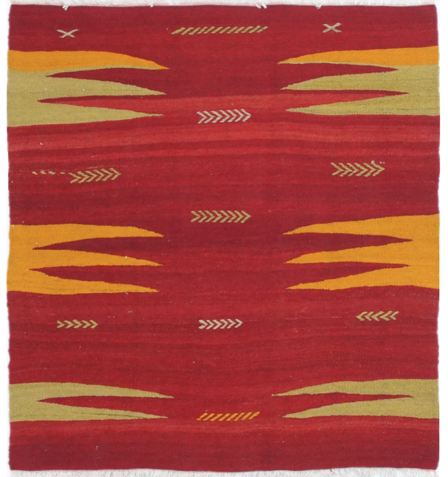 Kilim Bodrum 105 x 96 cm – Tapis turc en laine tissé main, provenance Bodrum
