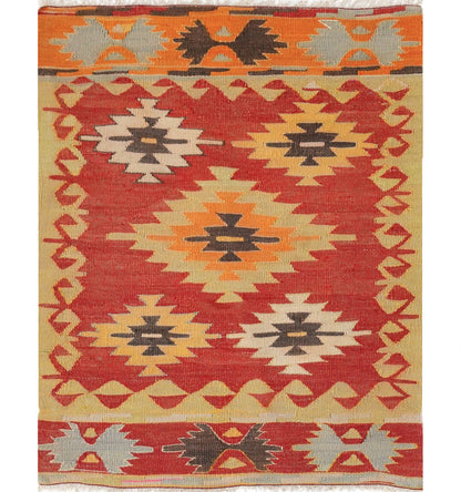 Kilim Cal 118 x 72 cm – Tapis turc en laine tissé main, provenance Cal