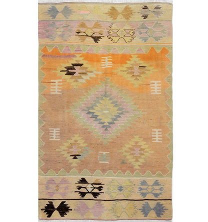 Kilim Cal 215 x 134 cm – Tapis turc en laine tissé main, provenance Cal