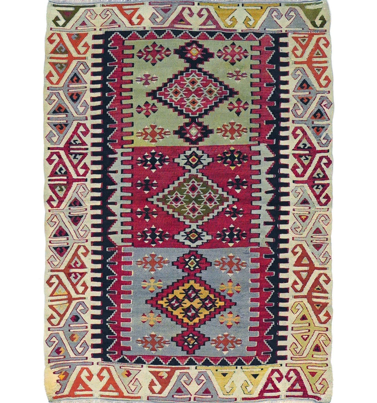 Kilim Cankiri 120 x 85 cm – Tapis turc en laine tissé main, provenance Cankiri