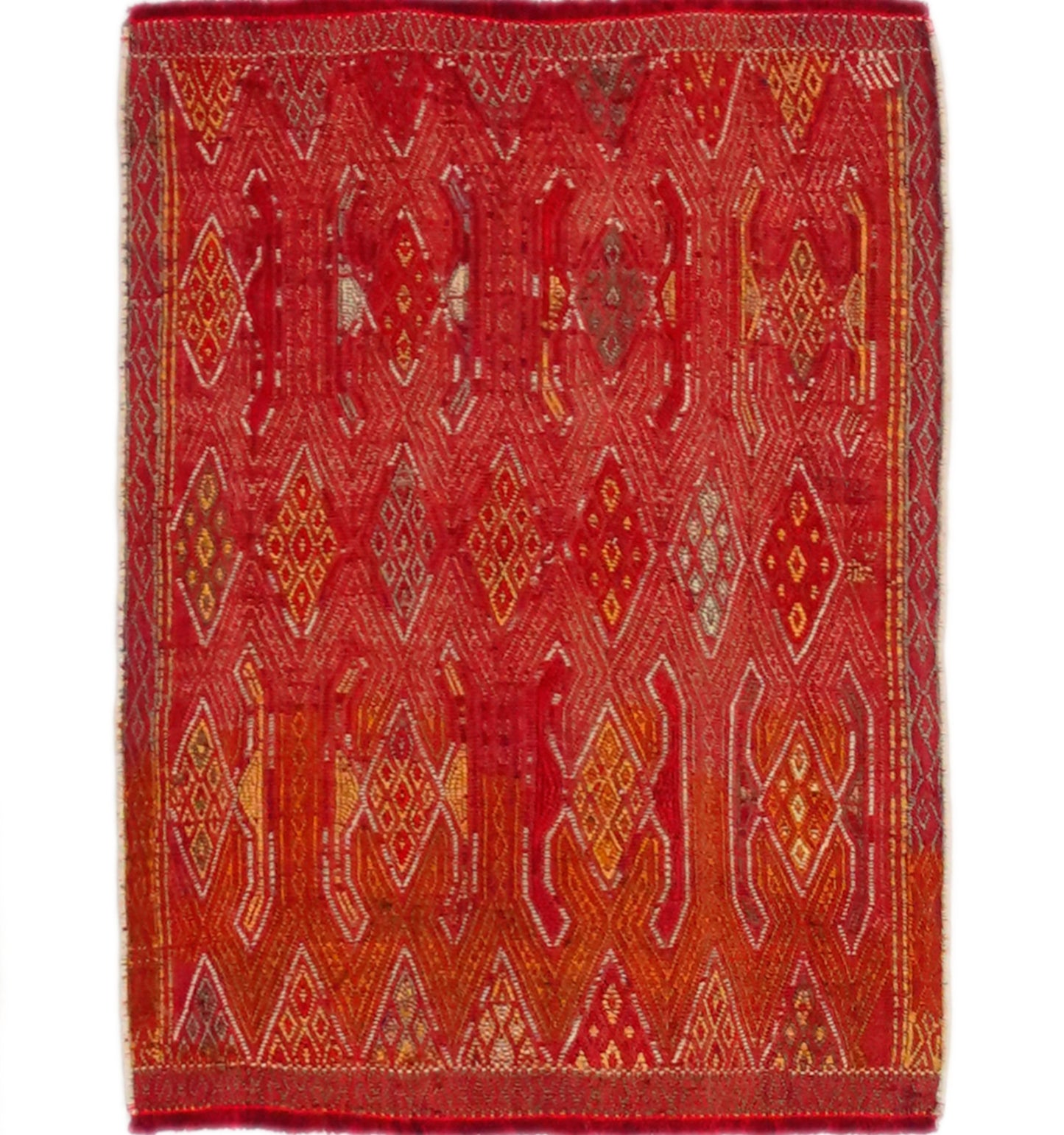 Kilim Pozanti 136 x 95 cm – Tapis turc en laine tissé main, provenance Pozanti