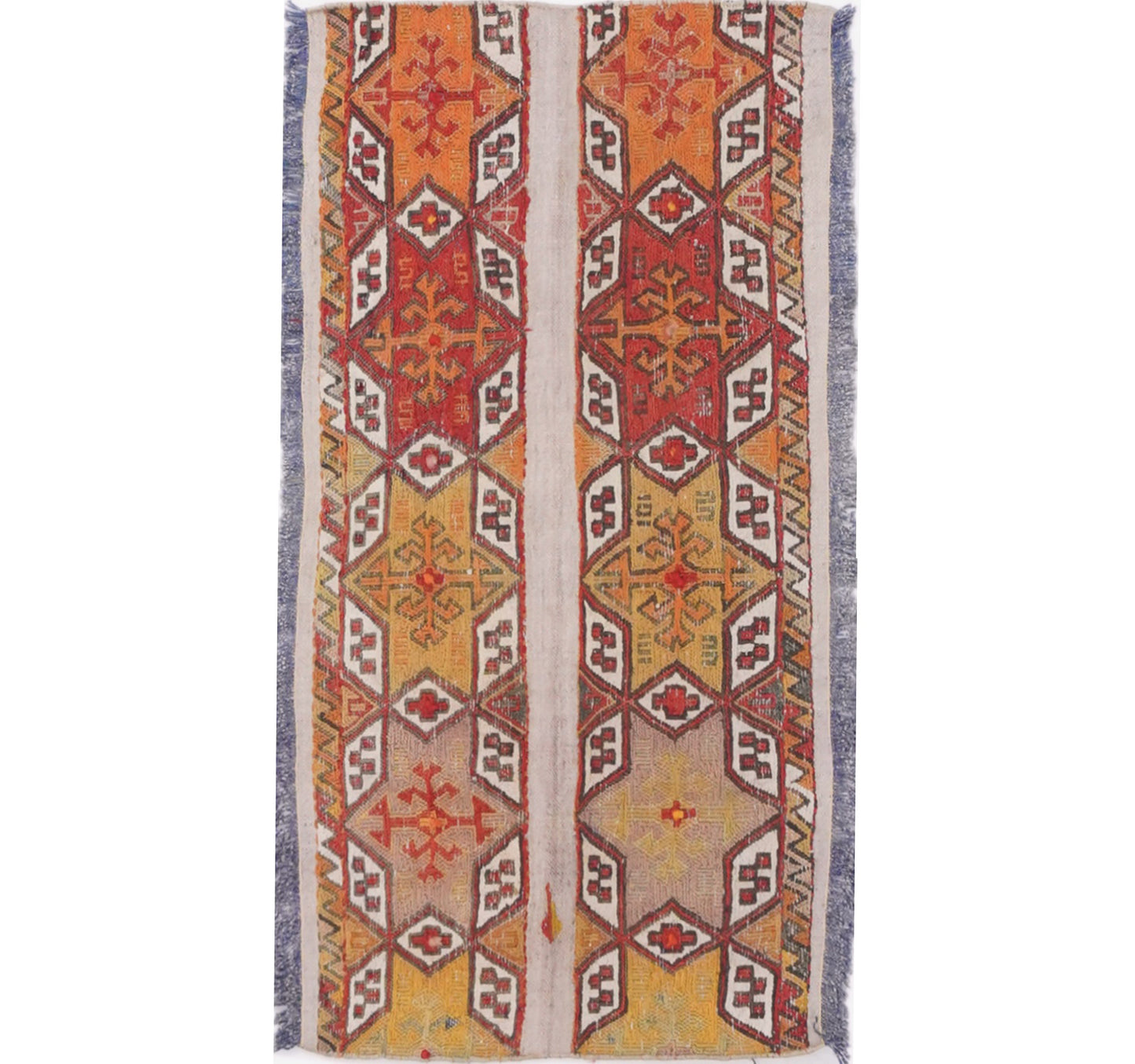 Kilim Cuval 105 x 52 cm – Tapis turc en laine tissé main, provenance Cuval