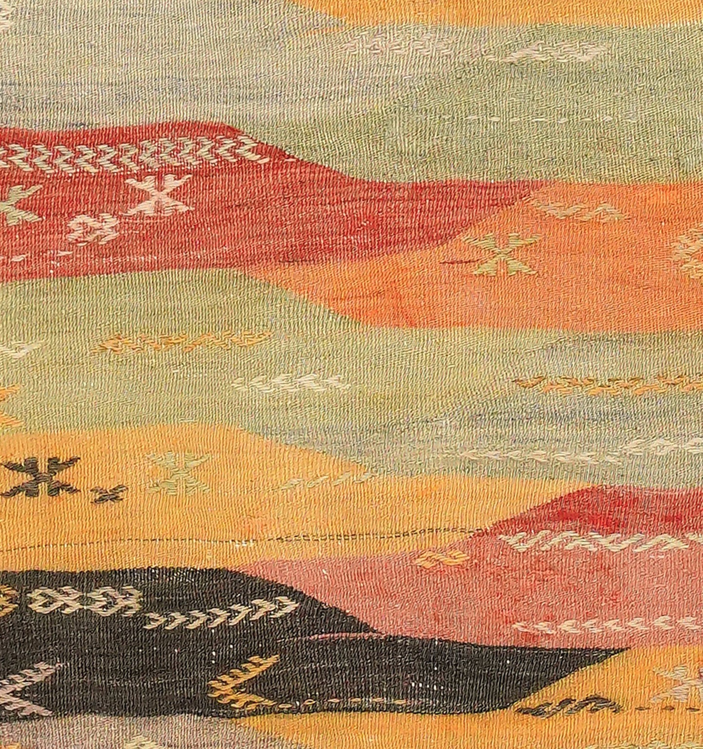 Kilim ancien Denizli - 112 x 108 cm