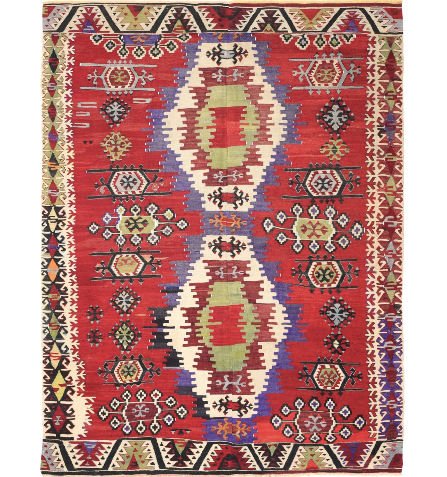 Kilim Eregli 220 x 143 cm – Tapis turc en laine tissé main, provenance Eregli