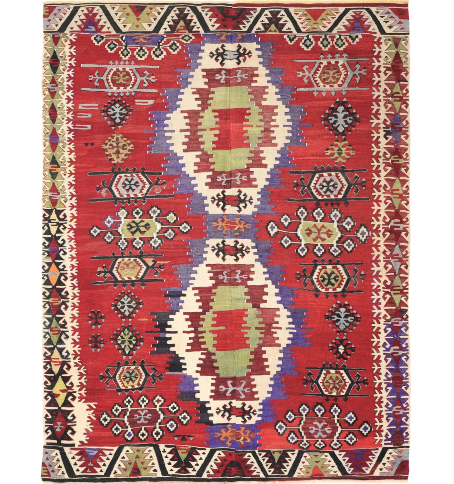 Kilim Eregli 220 x 143 cm – Tapis turc en laine tissé main, provenance Eregli