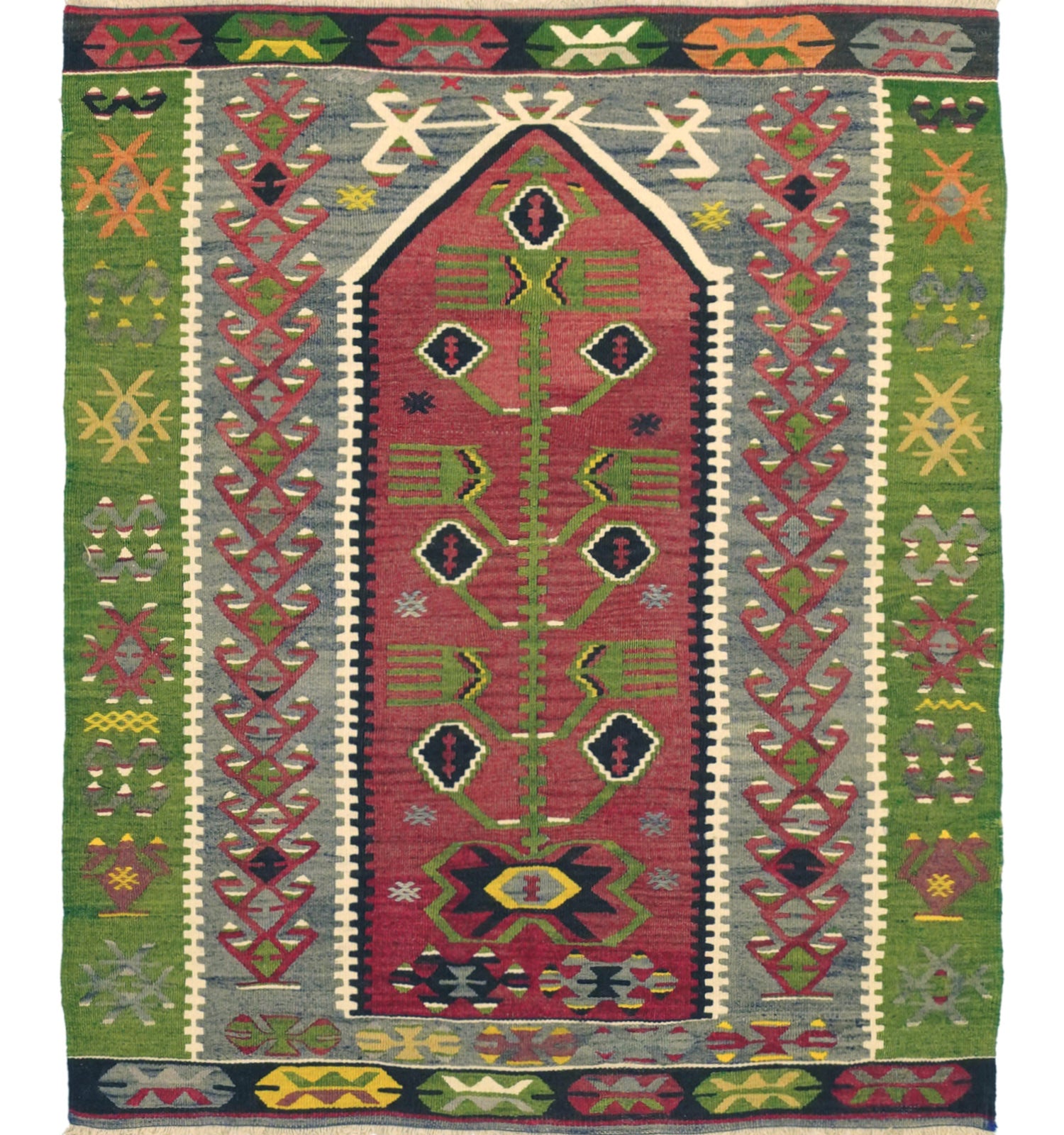 Kilim Esme 135 x 115 cm – Tapis turc en laine tissé main, provenance Esme