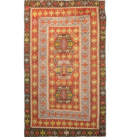 Kilim Eşme 280 x 155 cm – Tapis turc en laine tissé main, provenance Eşme
