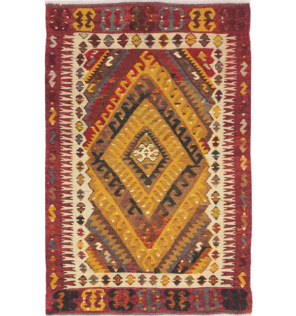 Kilim Fethiye 117 x 83 cm – Tapis turc en laine tissé main, provenance Fethiye