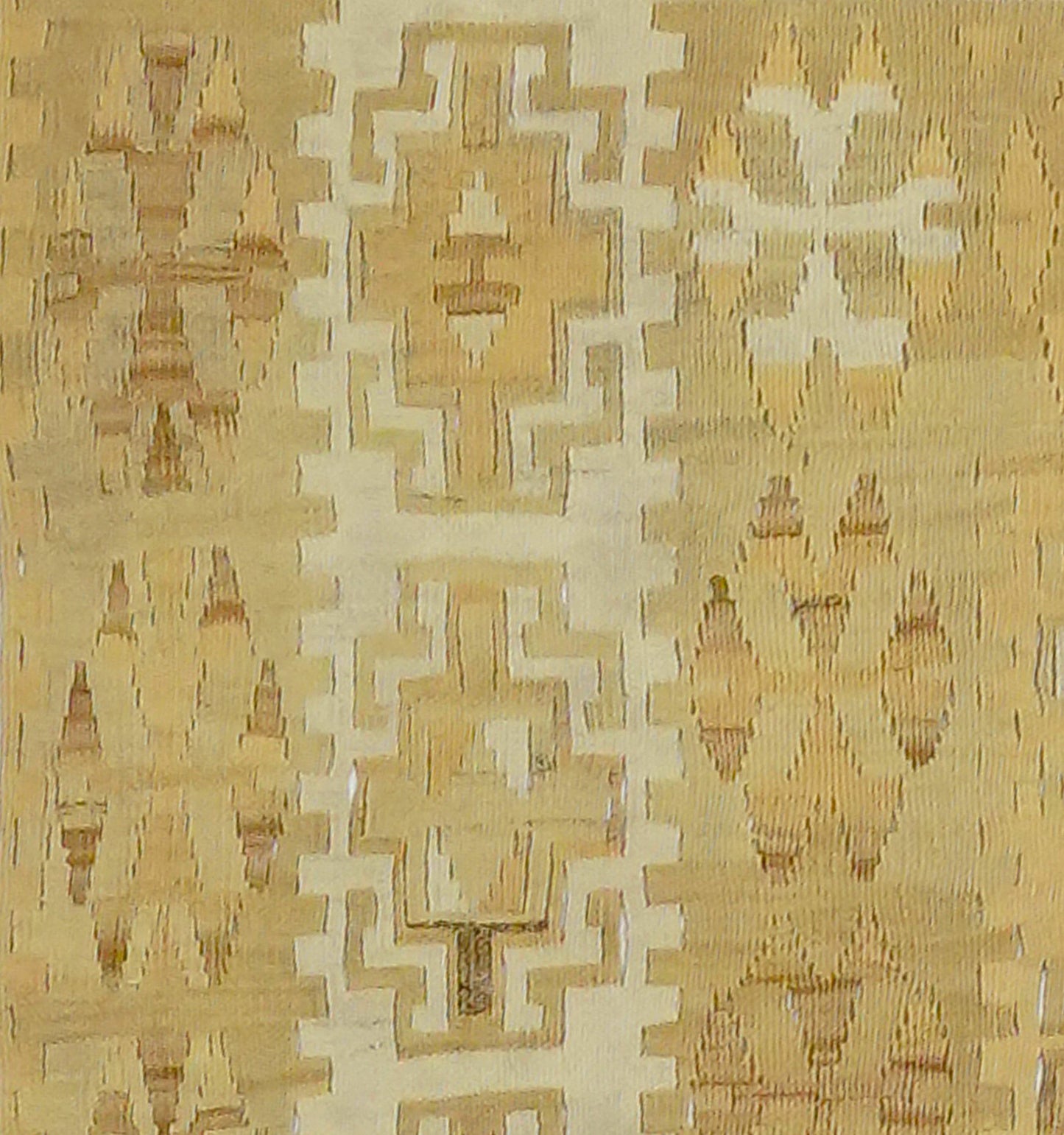 Détail du tissage en laine du kilim Gomurgen tissé à la main (provenance Gomurgen)