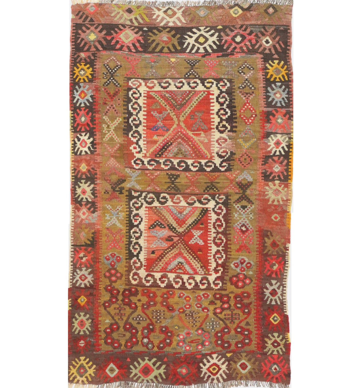 Kilim Kayseri 146 x 83 cm – Tapis turc en laine tissé main, provenance Kayseri