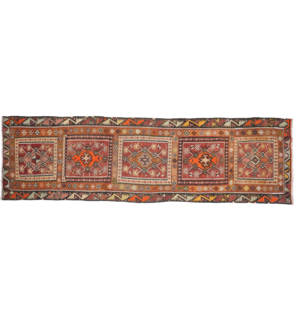 Kilim ancien Kayseri - 398 x 117 cm
