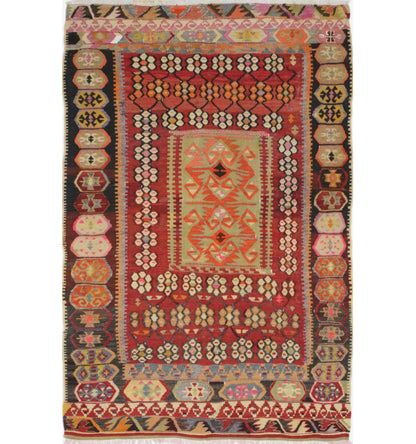 Kilim Kayserie 172 x 125 cm – Tapis turc en laine tissé main, provenance Kayserie