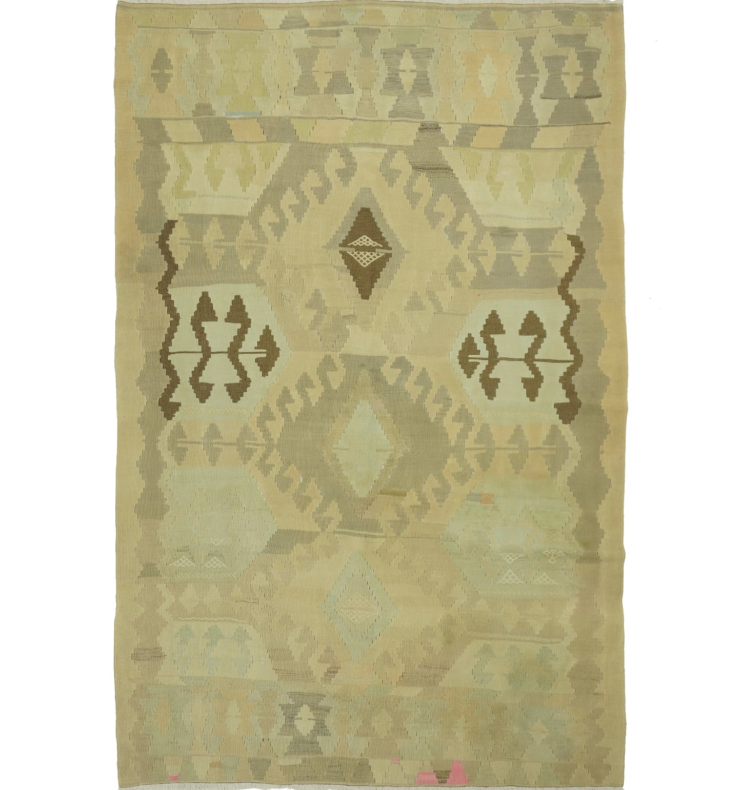 Kilim Kazak 290 x 190 cm – Tapis turc en laine tissé main, provenance Kazak