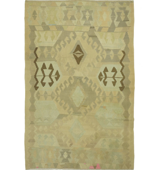 Kilim Kazak 290 x 190 cm – Tapis turc en laine tissé main, provenance Kazak