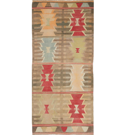 Kilim Konya 260 x 120 cm – Tapis turc en laine tissé main, provenance Konya