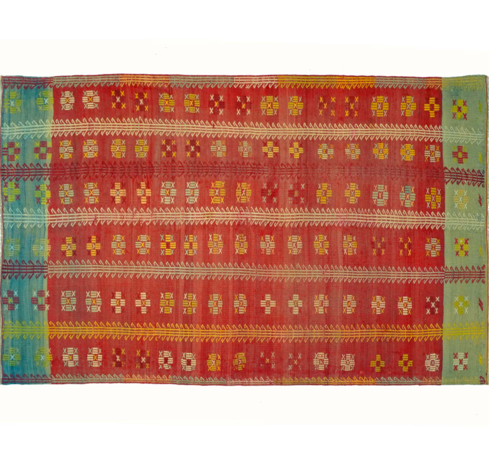 Kilim Koprubasi 260 x 160 cm – Tapis turc en laine tissé main, provenance Koprubasi