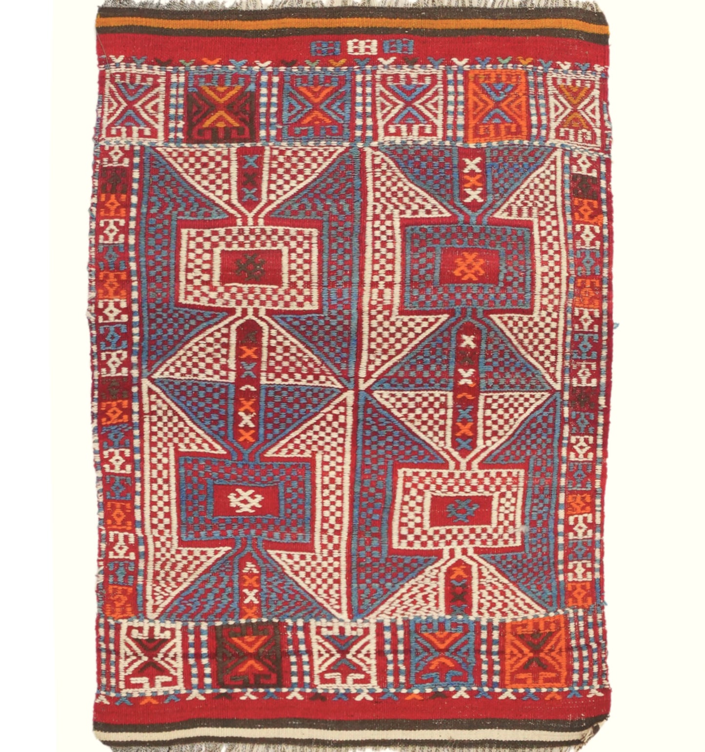 Kilim Kozak 115 x 74 cm – Tapis turc en laine tissé main, provenance Kozak