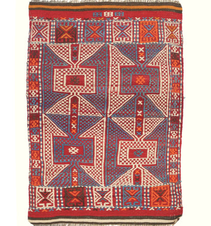 Kilim Kozak 115 x 74 cm – Tapis turc en laine tissé main, provenance Kozak