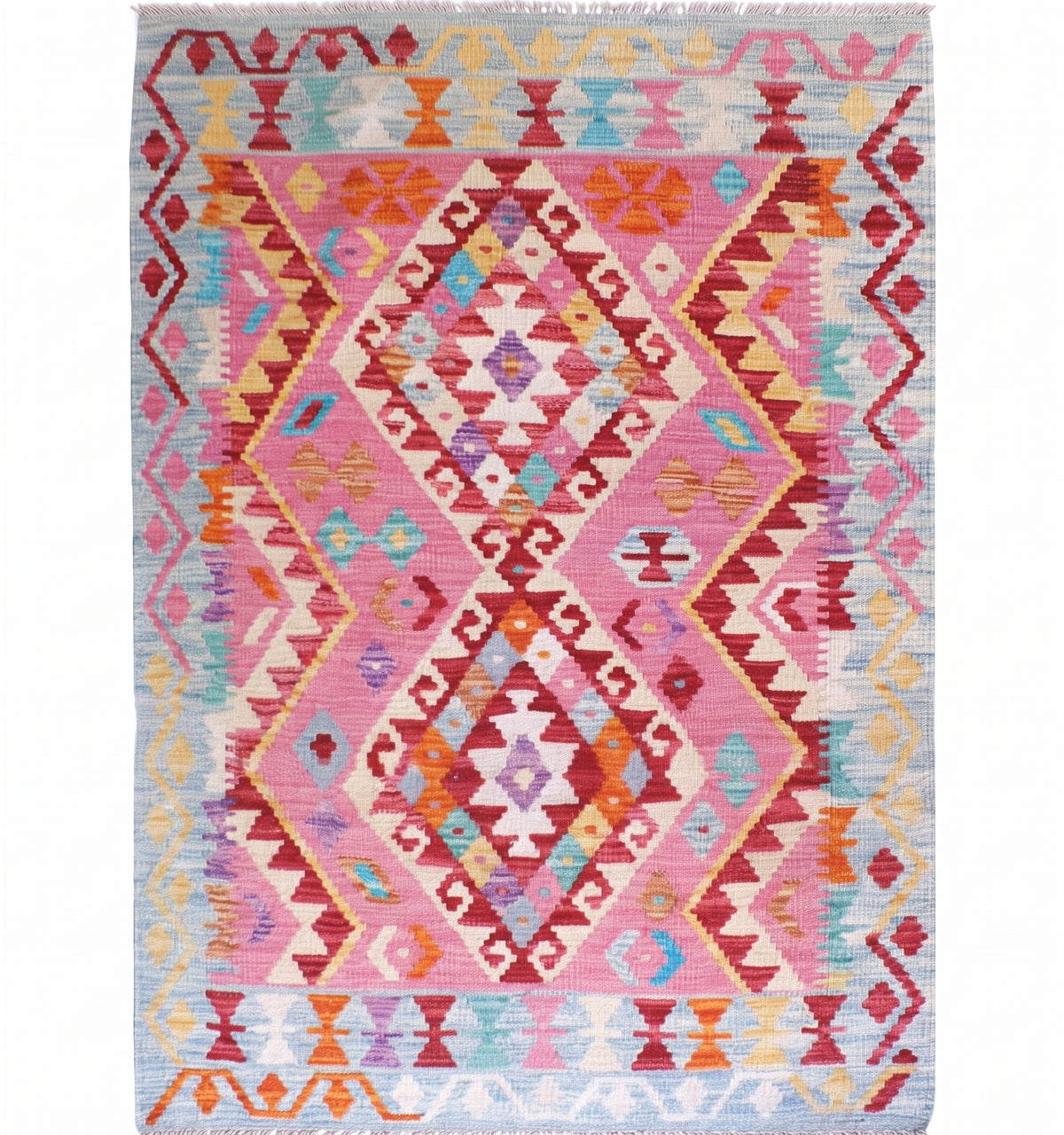 Kilim Maimana 138 x 94 cm – Tapis afghan en laine tissé main, provenance Maimana