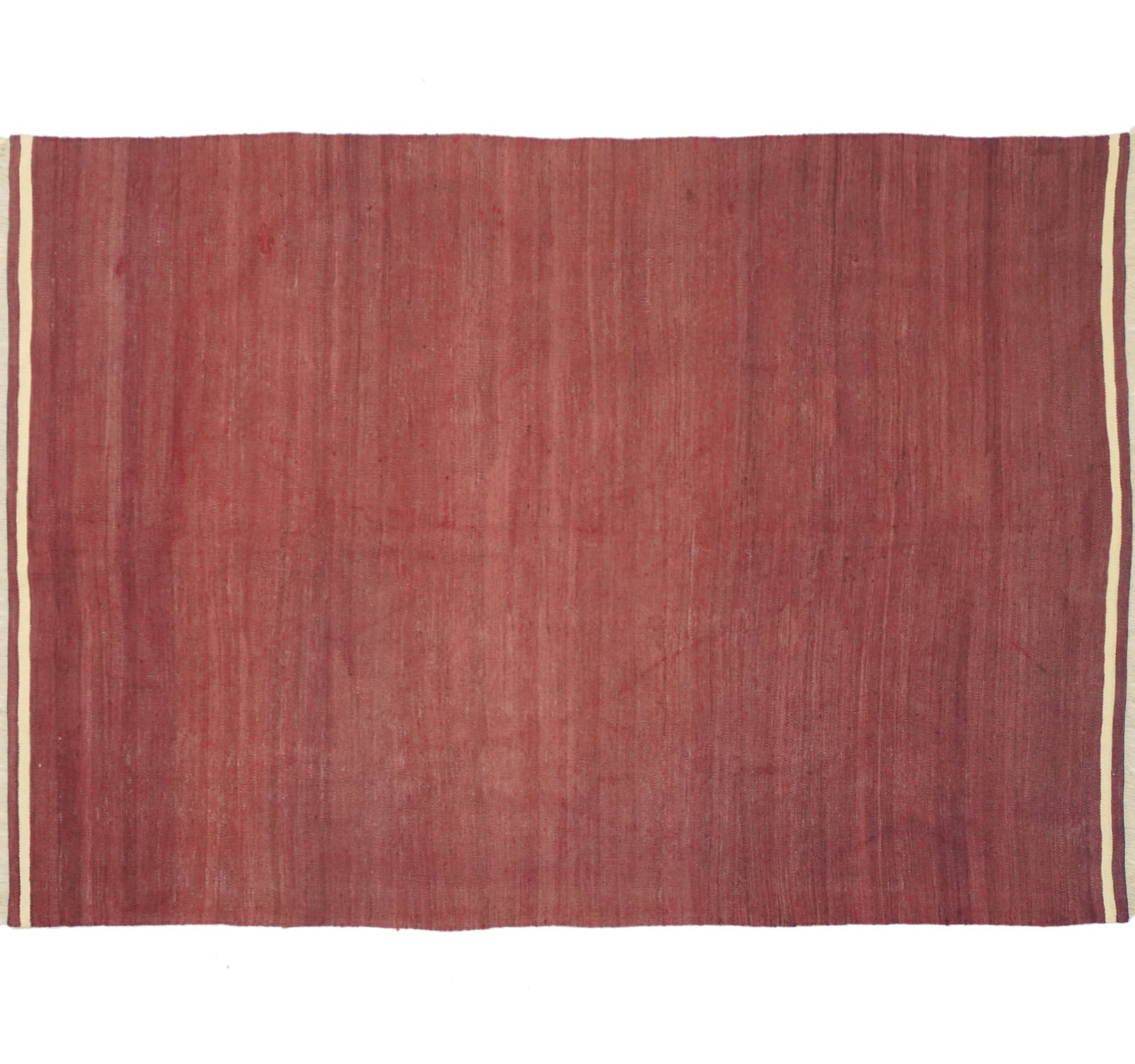 Vue horizontale du kilim Manisa 190 x 138 cm – Tapis turc en laine de provenance Manisa