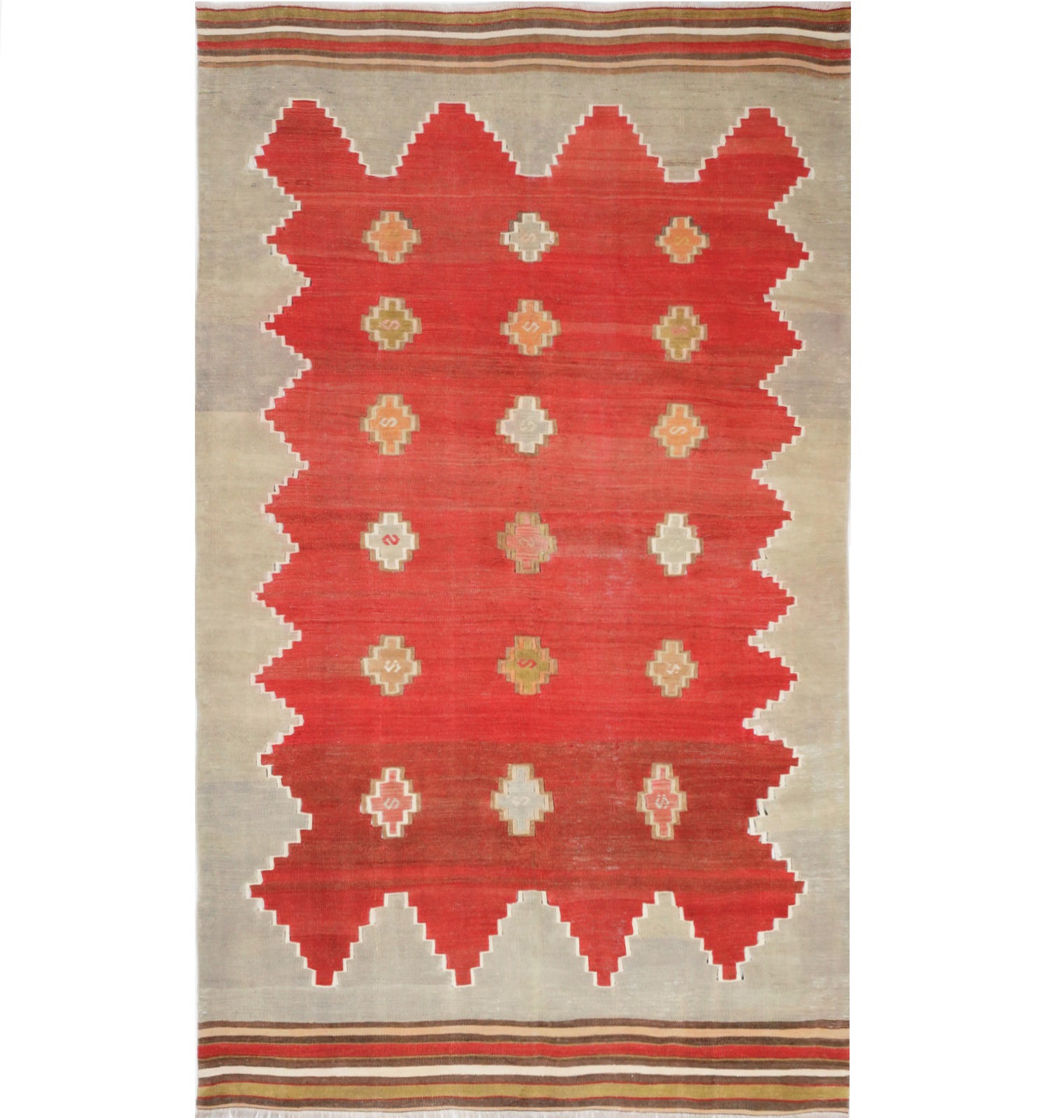 Kilim Manisa 238 x 152 cm – Tapis turc en laine tissé main, provenance Manisa