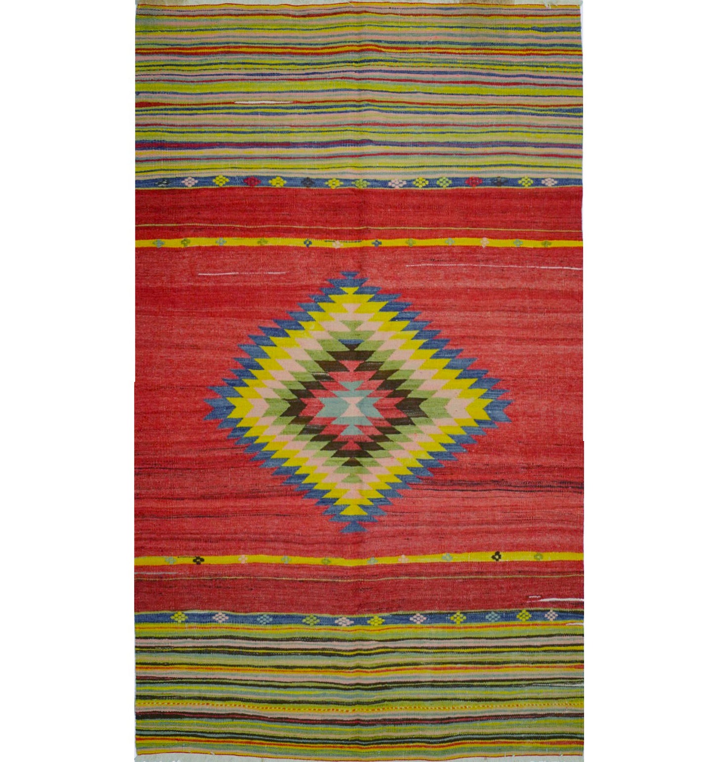 Kilim Manisa 250 x 150 cm – Tapis turc en laine tissé main, provenance Manisa