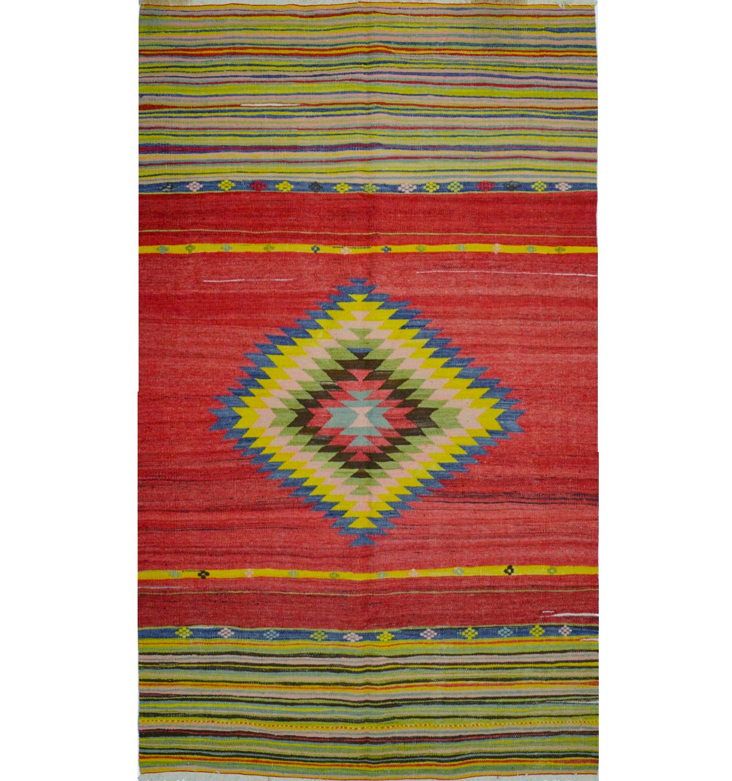 Kilim Manisa 250 x 150 cm – Tapis turc en laine tissé main, provenance Manisa
