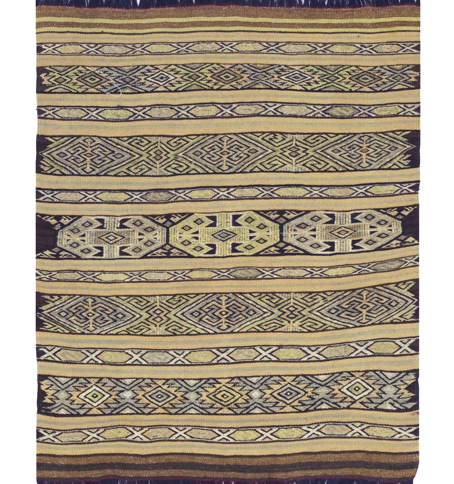 Kilim Menemenci 115 x 92 cm – Tapis turc en laine tissé main, provenance Menemenci