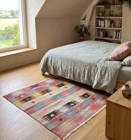 Vintage Mut kilim rug - 110 x 95 cm