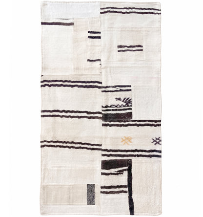 Kilim Patchwork 160 x 90 cm – Tapis turc en laine tissé main, provenance Patchwork