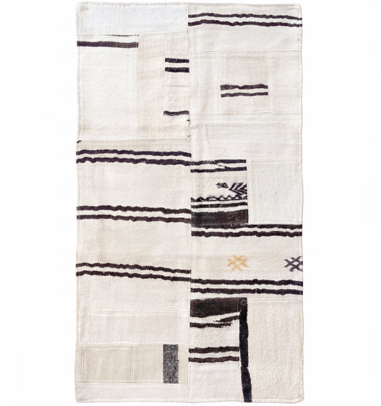 Kilim Patchwork 160 x 90 cm – Tapis turc en laine tissé main, provenance Patchwork