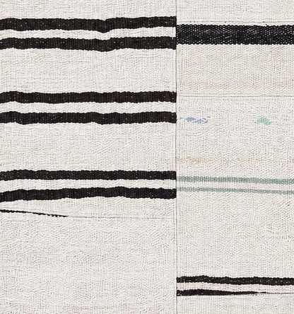 Détail du tissage en laine du kilim Patchwork tissé à la main (provenance Patchwork)