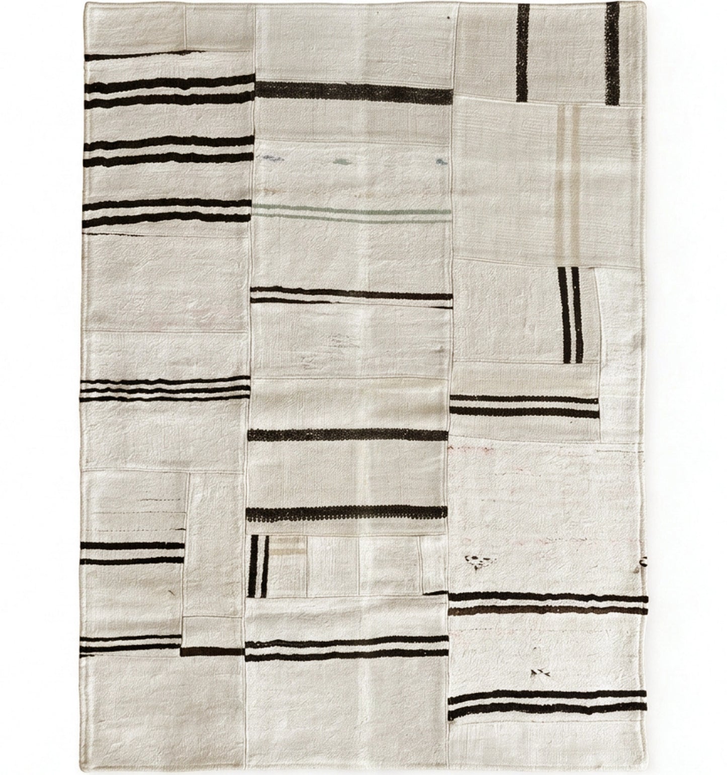 Kilim Patchwork 210 x 140 cm – Tapis turc en laine tissé main, provenance Patchwork