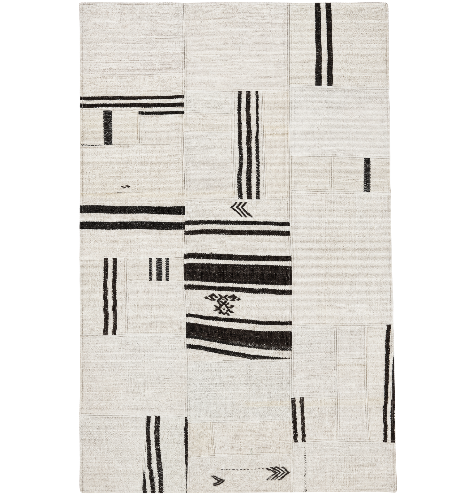 Kilim Patchwork 210 x 140 cm – Tapis turc en laine tissé main, provenance Patchwork