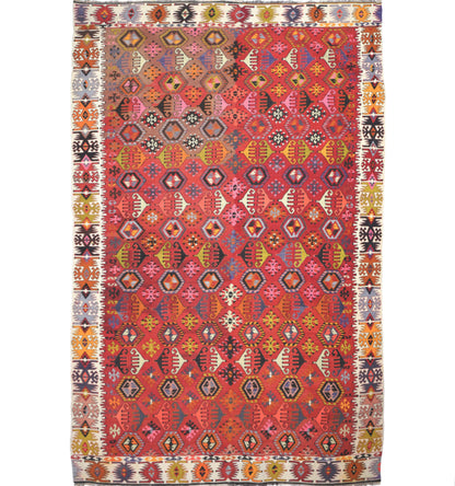 Kilim Reyhanli 310 x 194 cm – Tapis turc en laine tissé main, provenance Reyhanli