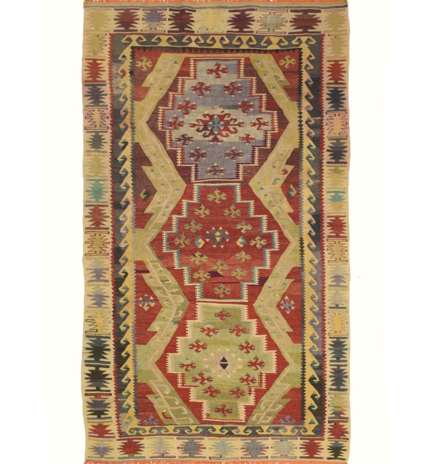 Kilim Sihli 224 x 130 cm – Tapis turc en laine tissé main, provenance Sihli