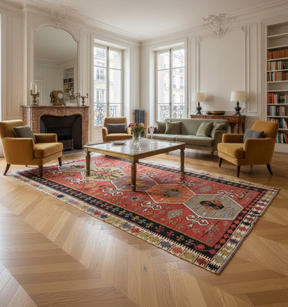 Kilim Sihli 300 x 169 cm en situation dans un intérieur moderne – Décoration provenance Sihli