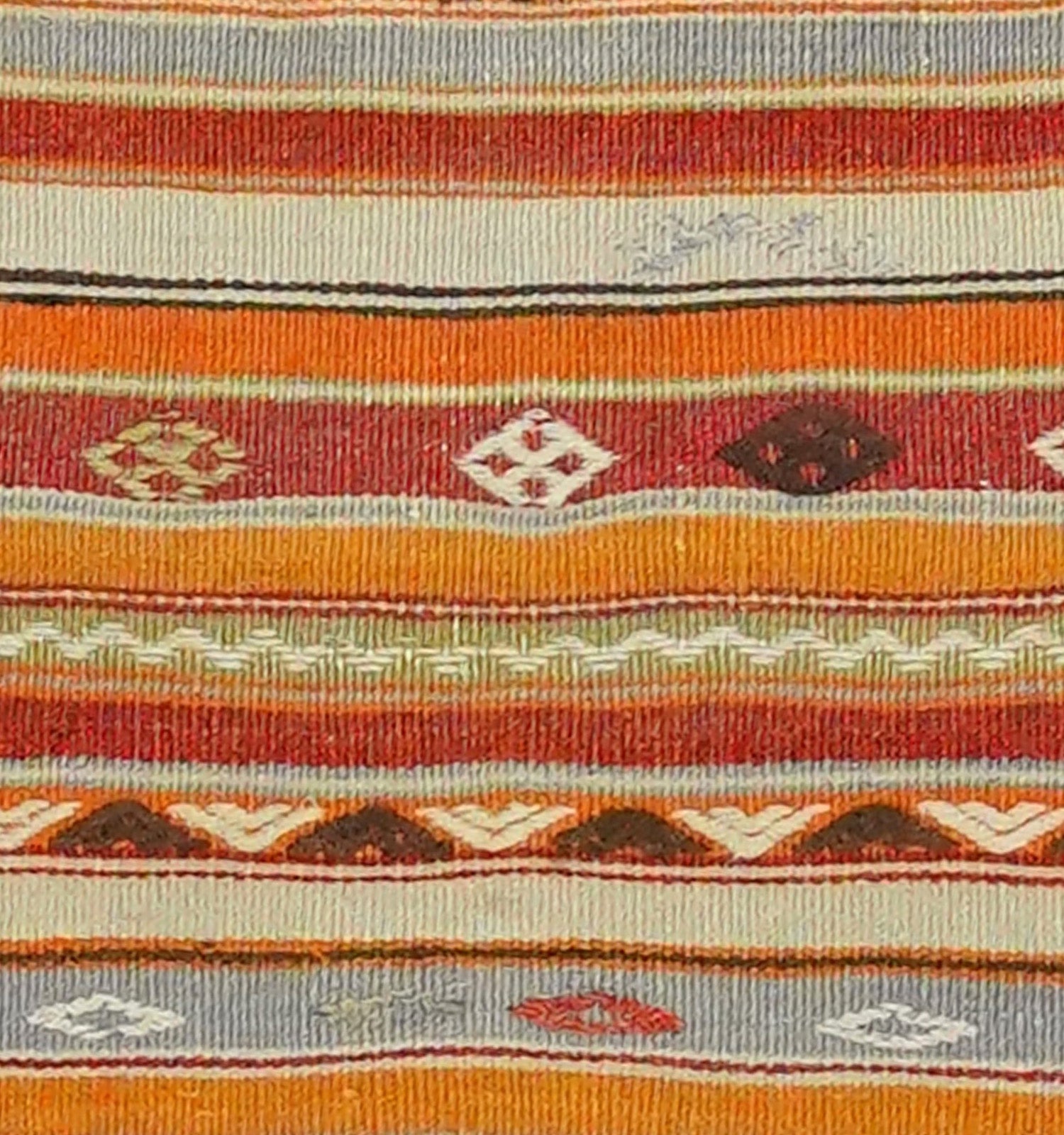 Détail du tissage en laine du kilim Sivas tissé à la main (provenance Sivas)
