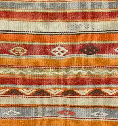 Détail du tissage en laine du kilim Sivas tissé à la main (provenance Sivas)