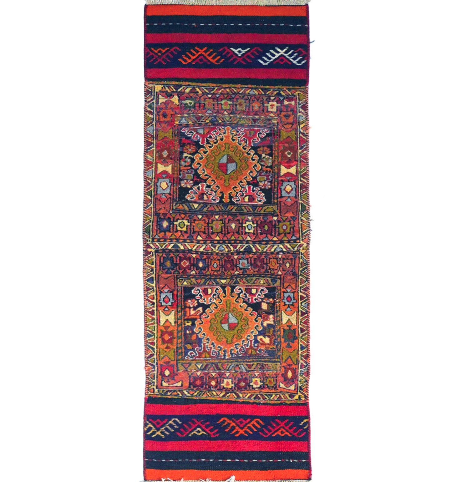 Kilim Soumak 157 x 50 cm – Tapis turc en laine tissé main, provenance Soumak