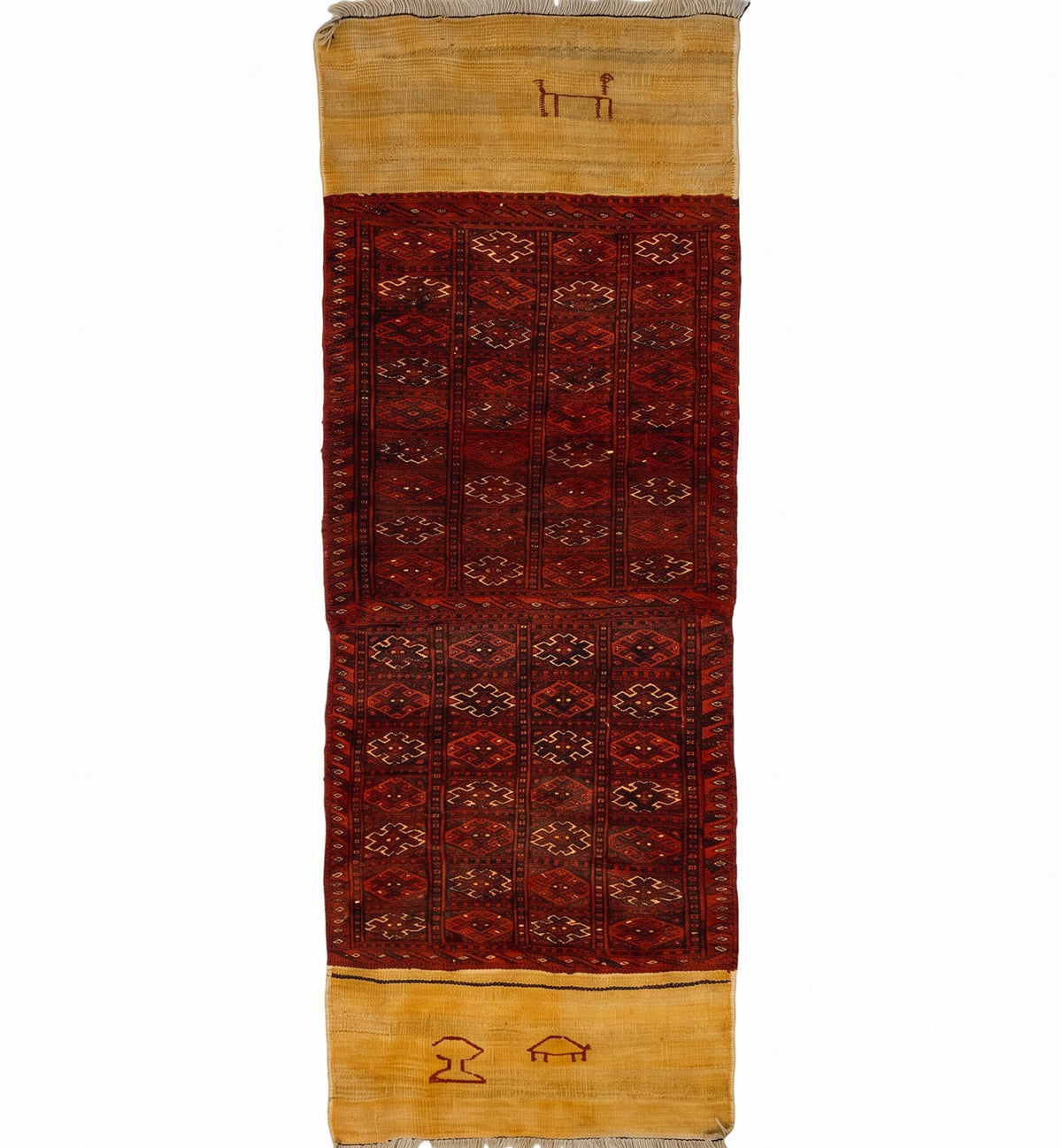 Kilim Soumak 185 x 59 cm – Tapis turc en laine tissé main, provenance Soumak