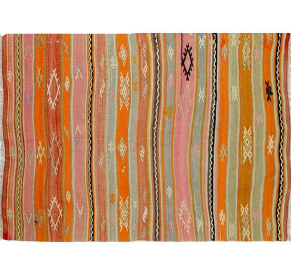 Vintage Cicim Adana kilim rug - 145 x 103 cm