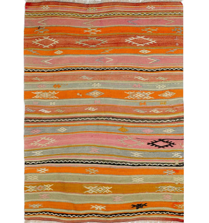 Vintage Cicim Adana kilim rug - 145 x 103 cm