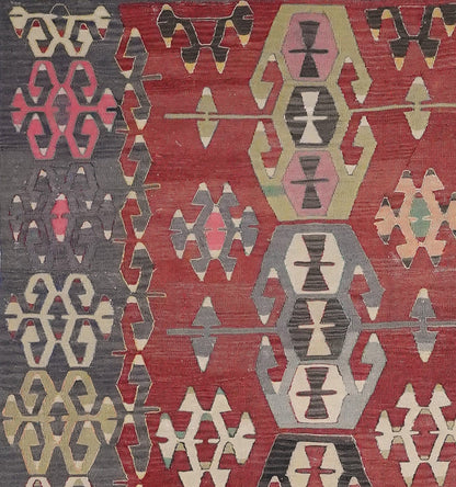 Vintage Denizli kilim rug - 288 x 168 cm