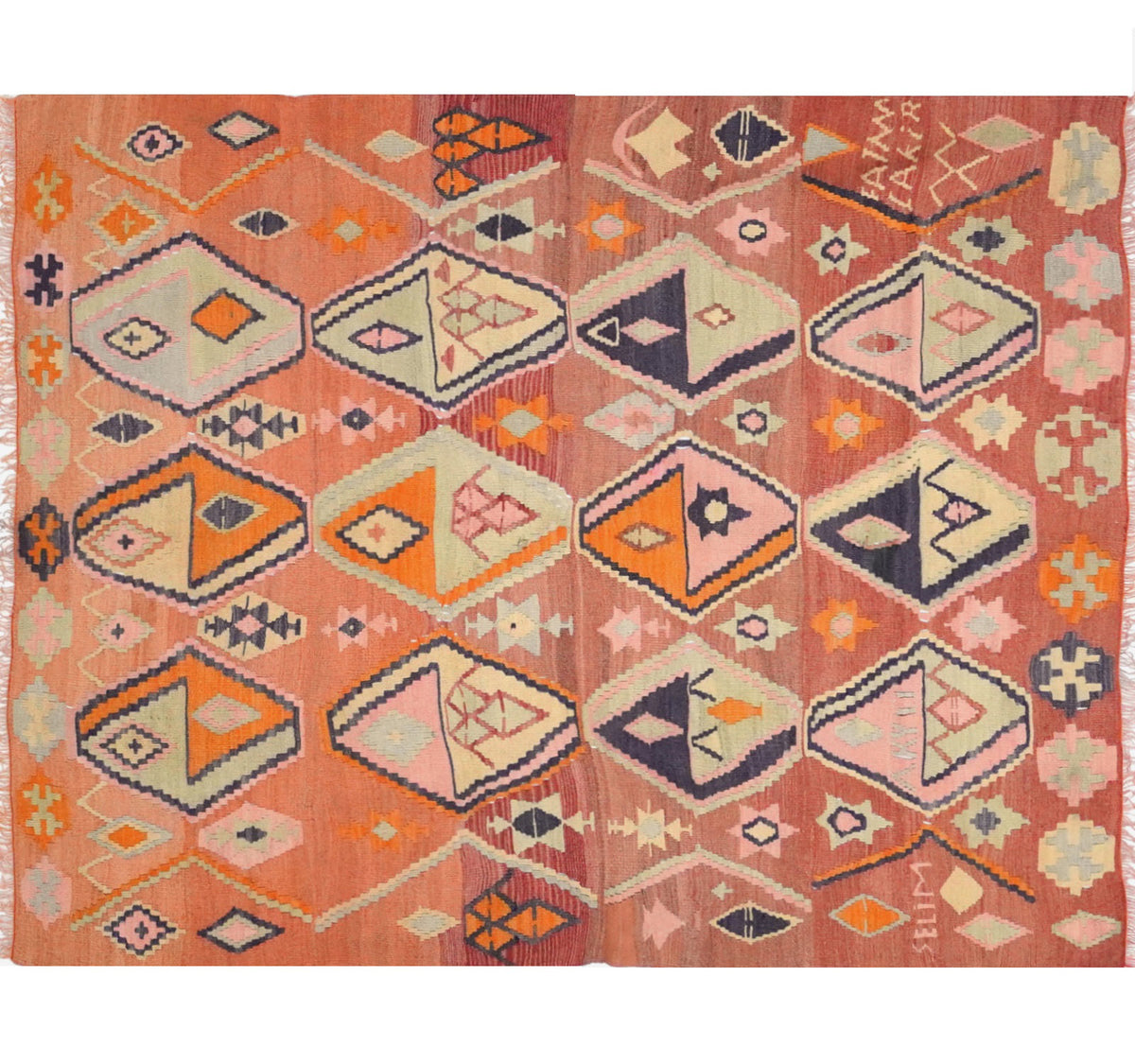 Vintage Ordu kilim rug - 220 x 170 cm